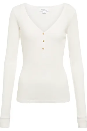 Velvet V-neck top