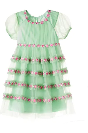 Konges Sløjd Joelle floral-appliquÃ© tulle dress