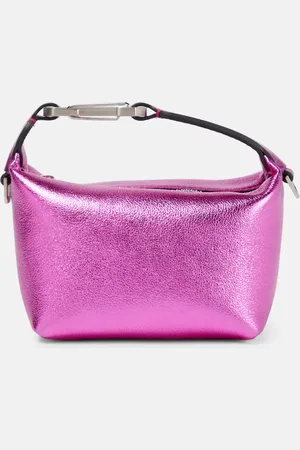 Eera Moonbag metallic leather clutch