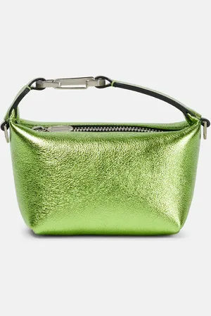 Eera Moonbag metallic leather clutch
