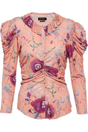 Isabel Marant Jen floral velvet top