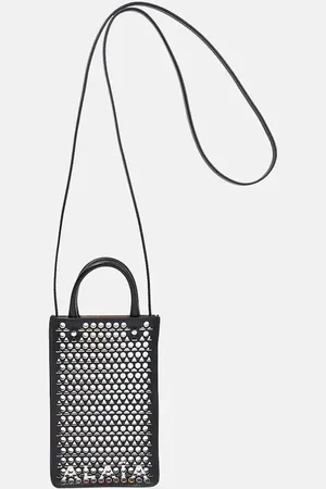 Alaïa Garance leather phone pouch