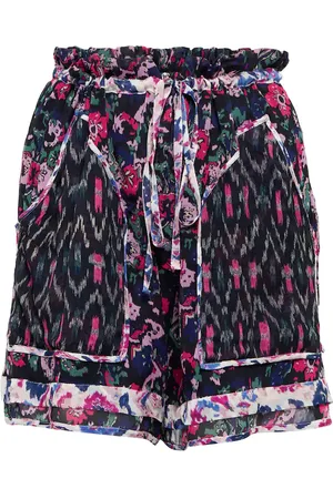 Marant Etoile Riolmy printed georgette shorts