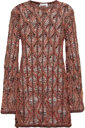 Chloé Openwork linen and silk minidress