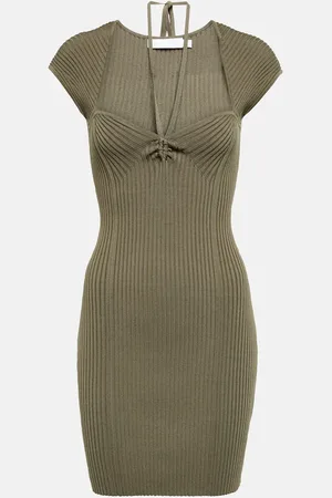 Simkhai Dylan ribbed-knit midi dress