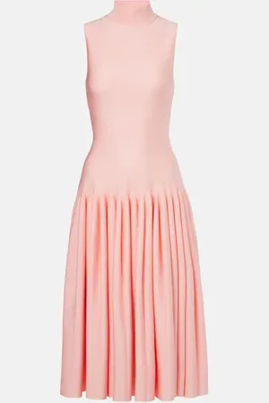 Alaïa Godet midi dress