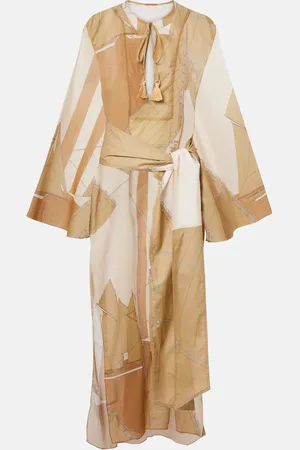 JOHANNA ORTIZ Aqua Cruiser cotton voile kaftan