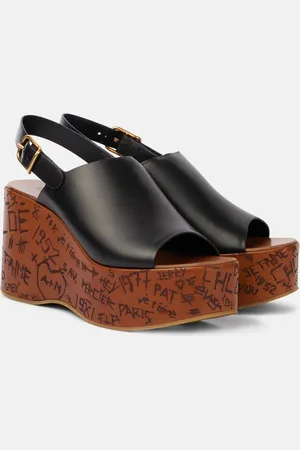 Chloé Maxime leather wedges