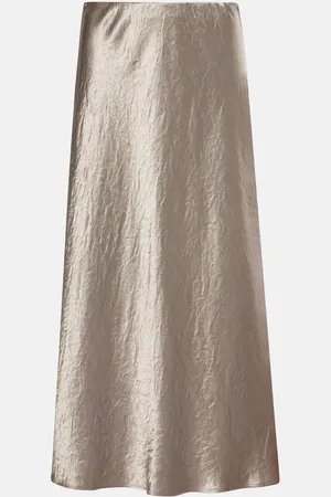 Max Mara Leisure Alessio satin midi skirt
