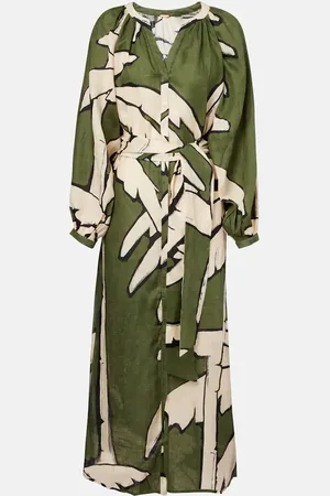 JOHANNA ORTIZ Printed linen maxi dress