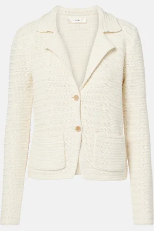 Frame The Crochet cotton blazer