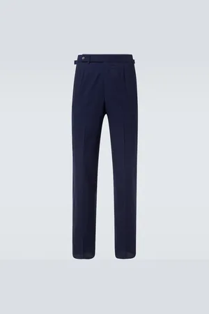 Dunhill Wool and silk seersucker pants