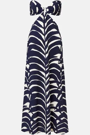 JOHANNA ORTIZ Ocean Layers cutout terry maxi dress