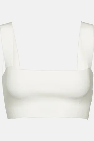 Victoria Beckham Square-neck cropped top