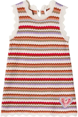 ZIMMERMANN Lucky striped knitted cotton dress