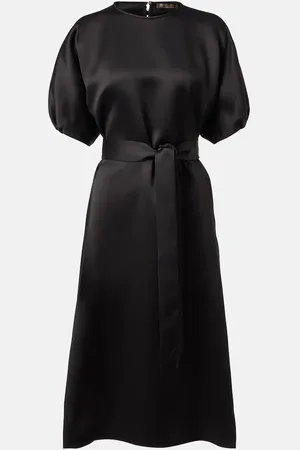 Loro Piana Bess silk satin midi dress