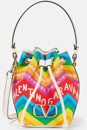 VALENTINO GARAVANI VLogo Mini canvas bucket bag