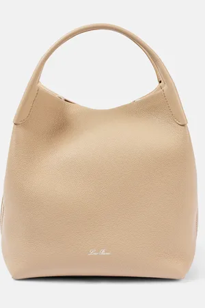 Loro Piana Bale Large leather shoulder bag
