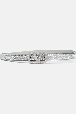 VALENTINO GARAVANI VLogo Signature embellished leather belt