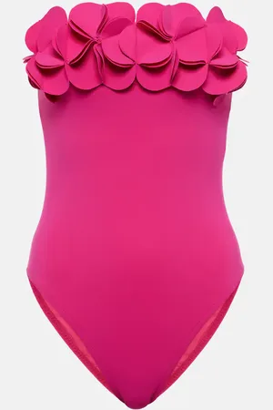 Karla Colletto Tess ruffled bandeau swimsuit