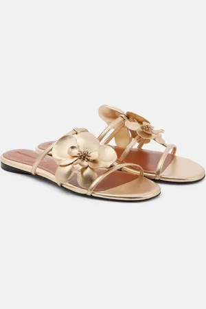 ZIMMERMANN Orchid metallic leather sandals