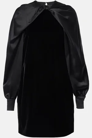 Max Mara Zarella velvet and satin minidress