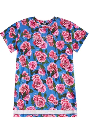 Balmain Floral cotton jersey T-shirt dress