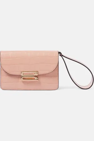 Victoria Beckham Dorian Nano croc-effect leather pouch with strap