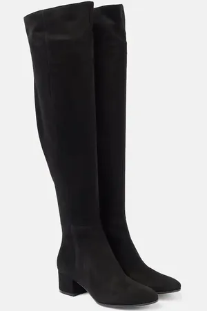 Gianvito Rossi Suede knee-high boots