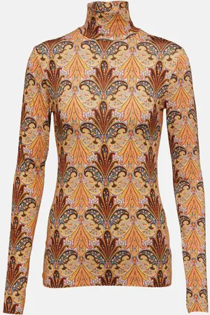 Etro Paisley jersey top
