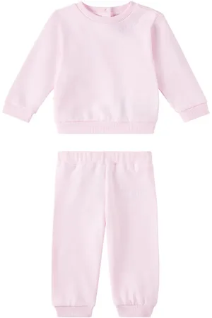 Balmain Baby cotton jersey sweatshirt and sweatpants set