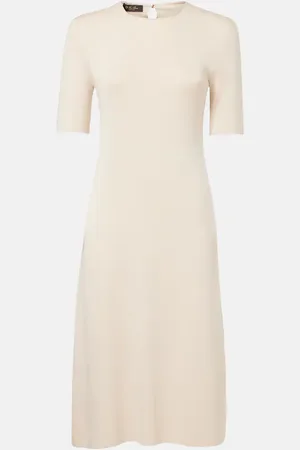 Loro Piana Lyskamm silk midi dress