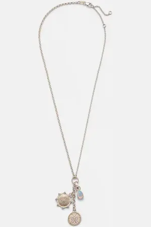 Foundrae Forever & Always 18kt pendant necklace with diamonds and opal