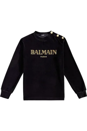 Balmain Logo cotton-blend sweatshirt