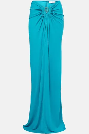 CHRISTOPHER ESBER Embellished draped jersey maxi skirt