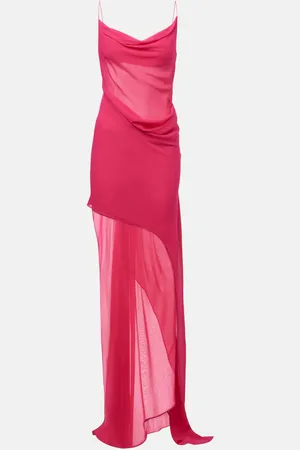 CHRISTOPHER ESBER Draped silk georgette maxi dress