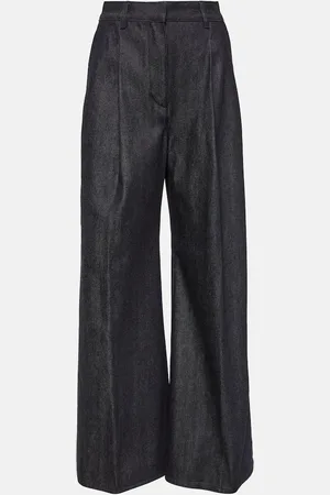 Loro Piana Raydel cotton-cashmere wide-leg pants