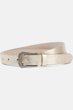 Brunello Cucinelli Metallic leather belt