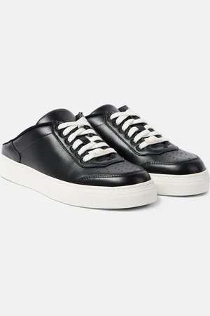 Max Mara Slide leather sneakers