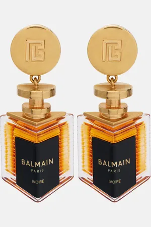 Balmain Perfume PB pendant earrings