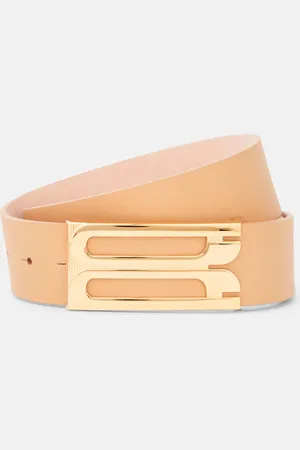 Victoria Beckham Logo leather belt