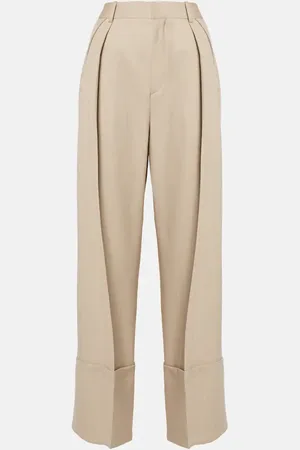 Victoria Beckham Virgin wool wide-leg pants
