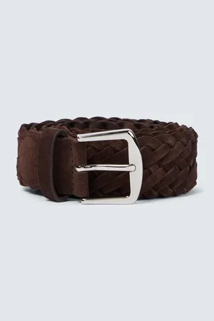 Loro Piana Woven suede belt