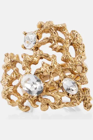 Oscar de la Renta Coral Heart embellished ring