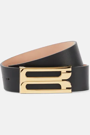 Victoria Beckham Logo leather belt