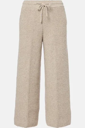 Loro Piana Valduggia ribbed-knit cashmere culottes