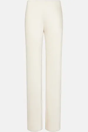 Vince High-rise satin wide-leg pants