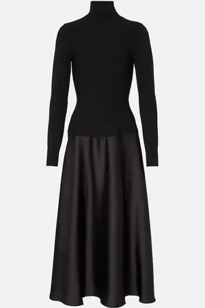 Simkhai Frances knitted satin midi dress