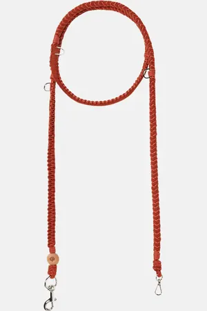 Loro Piana Leather and cashmere-blend dog leash