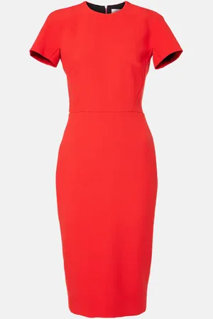 Victoria Beckham CrÃªpe midi dress